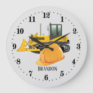 Reloj Redondo Grande nombre de adición de digger de construcción fresco