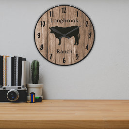 Reloj Redondo Grande Nombre de rancho o establo de granja 10 estilo per