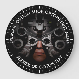 Reloj Redondo Grande Nombre óptico del oftalmólogo del optometrista de