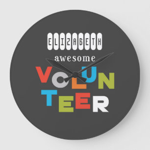 Reloj Redondo Grande Nombre personalizado, asombrosa Apreciación del v