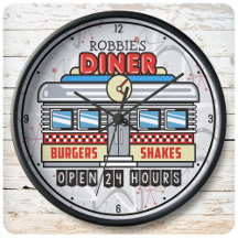NOMBRE personalizado Retro 50 Diner Rótulo 50 Atóm