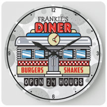 NOMBRE personalizado Retro 50 Diner Rótulo nostálg