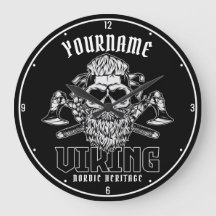 NOMBRE Personalizado Viking Nórdico Warrior Herita