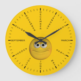 Reloj Redondo Grande Nombres Del Mes