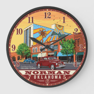 Reloj Redondo Grande Norman Oklahoma
