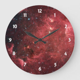 Reloj Redondo Grande North America Nebula Infrared Clock