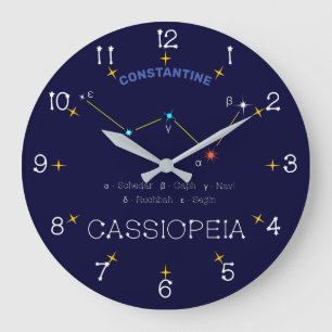 Reloj Redondo Grande Northern Hemisphere Constellation Cassioipeia