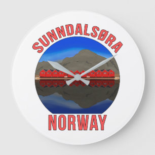 Reloj Redondo Grande Noruega Sunndalsøra Travel Noruega