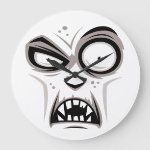 Reloj Redondo Grande Nosferatu Vampire Face