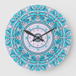 Reloj Redondo Grande Nouveau Floral Mandala 