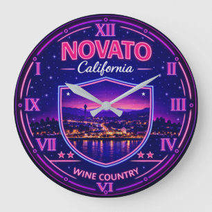 Reloj Redondo Grande Novato California Valley Lights
