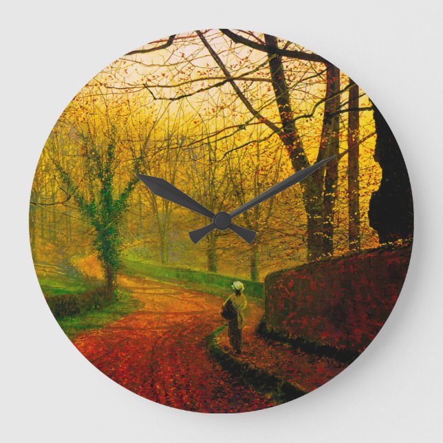 Reloj Redondo Grande Noviembre por la tarde Stapleton Park Grimshaw (Anverso)