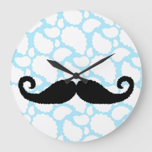 Reloj Redondo Grande Nubes bigote