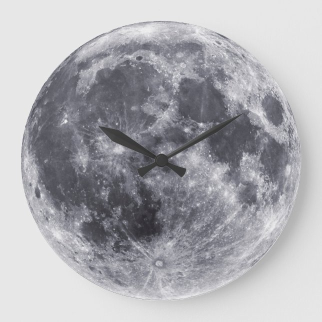 Reloj Redondo Grande Nuestra Luna (Anverso)
