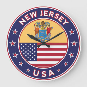 Reloj Redondo Grande Nueva Jersey