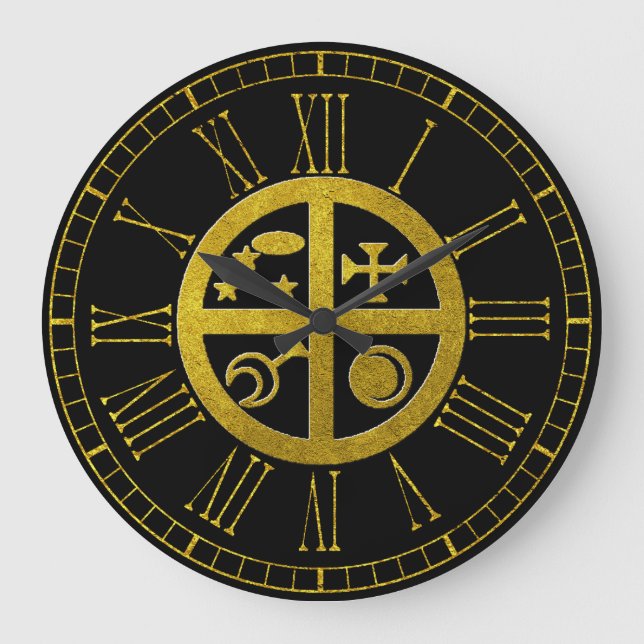 Reloj Redondo Grande Nueva protección casera mágica de Sigil (Anverso)