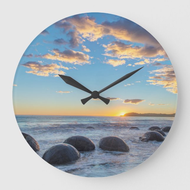 Reloj Redondo Grande Nueva Zelanda, Isla Sur, Cañones de Moeraki (Anverso)