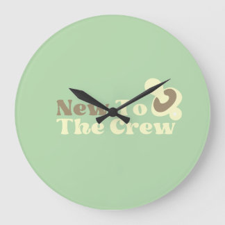 Reloj Redondo Grande Nuevo en la tripulación