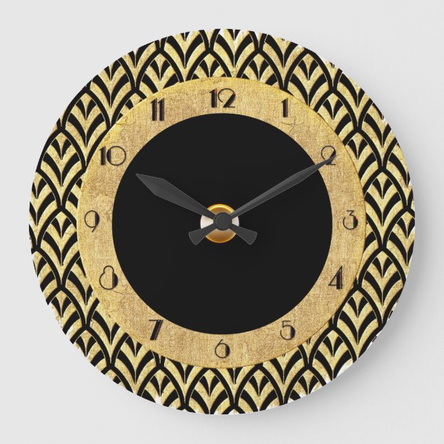 Reloj Redondo Grande Nuevo estilo Art Déco Circular (Anverso)