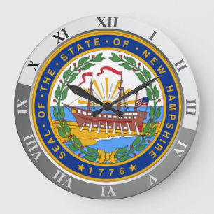 Reloj Redondo Grande Nuevo Hampshire