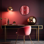 Reloj Redondo Grande Número árabe metálico de los gris plateados marrón<br><div class="desc">Mínimo y decorativo únicos 
Mi intensión era crear mirada simplemente pero muy elegante con efecto árbol-dimensional. 
Corresponde a la tendencia real de la moda en la decoración casera.
Usted puede cambiar la forma y el color de la mano.
diseño del florenceK</div>