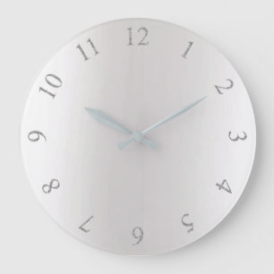 Reloj Redondo Grande Números grises de los E.E.U.U. Reino Unido de la