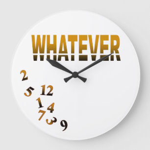 Reloj Redondo Grande Números locos lo que