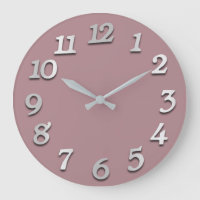 Números mínimos color gris malva gris Rubor rosa