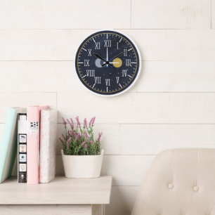 Reloj Redondo Grande Números romanos de lujo