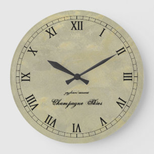 Reloj Redondo Grande Números romanos Wallclock de los cielos de Champ