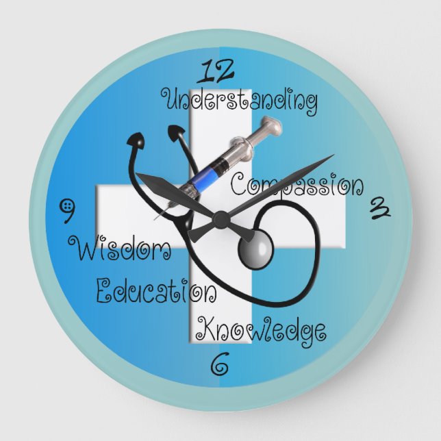Reloj Redondo Grande Nurse Clock (Anverso)
