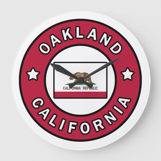 Reloj Redondo Grande Oakland California (Anverso)
