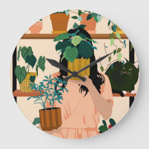 Reloj Redondo Grande Oasis en poto