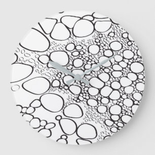 Reloj Redondo Grande Obra digital abstracta 10
