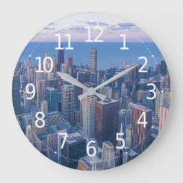 Reloj Redondo Grande Obras de arte de edificios arquitectónicos de Chic