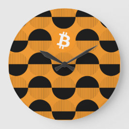 Reloj Redondo Grande Observaciones del Diseñador de bitcoin