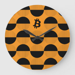 Reloj Redondo Grande Observaciones del Diseñador de bitcoin