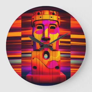 Reloj Redondo Grande Obtén la vista de Dios - Ken Gage Art
