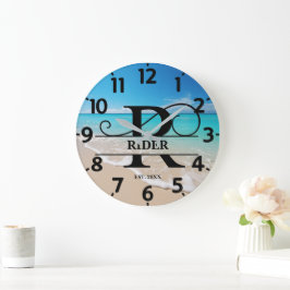 Reloj Redondo Grande Océano Pacífico R Monograma