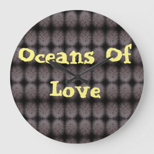 Reloj Redondo Grande Océanos de amor