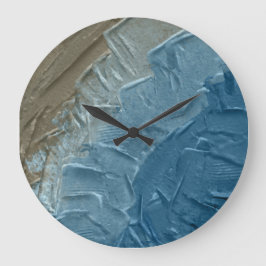 Reloj Redondo Grande Ocean's Edge: Una pintura digital de la tranquilid