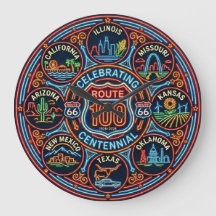 Ocho Centenario de la Ruta Estatal 66 Neon