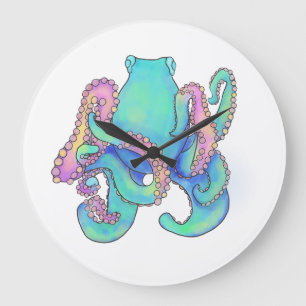 Reloj Redondo Grande Octopus