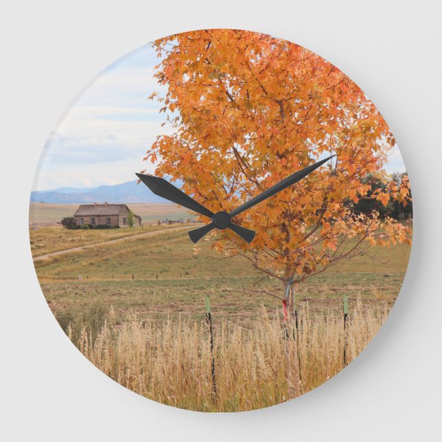 Reloj Redondo Grande Octubre Brillante  (Anverso)