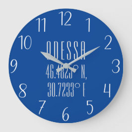 Reloj Redondo Grande Odessa Ucrania Latitud y longitud