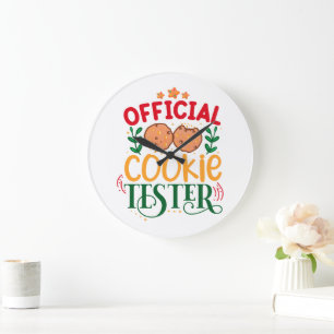 Reloj Redondo Grande Oficial Cookie Tester