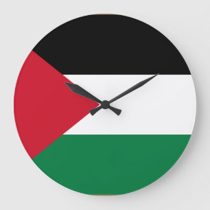 Reloj Redondo Grande oficialmente bandera del Estado de Palestina