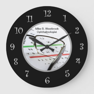 Reloj Redondo Grande Oficina del oftalmólogo de atención oftalmológica