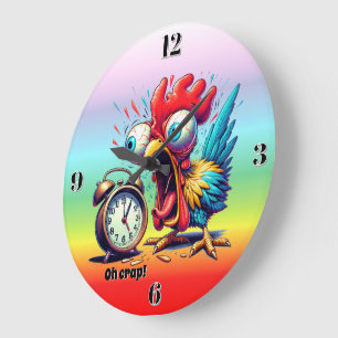Reloj Redondo Grande ¡Oh Mierda!