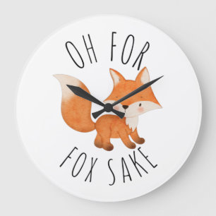 Reloj Redondo Grande Oh por Fox Sake